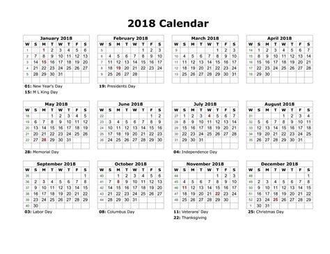 Year Calendar With Holidays In 2020 Printable Calendar Template