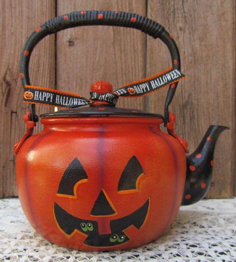 310 Halloween Teapots Ideas In 2021 Halloween Teapot Tea Pots Tea