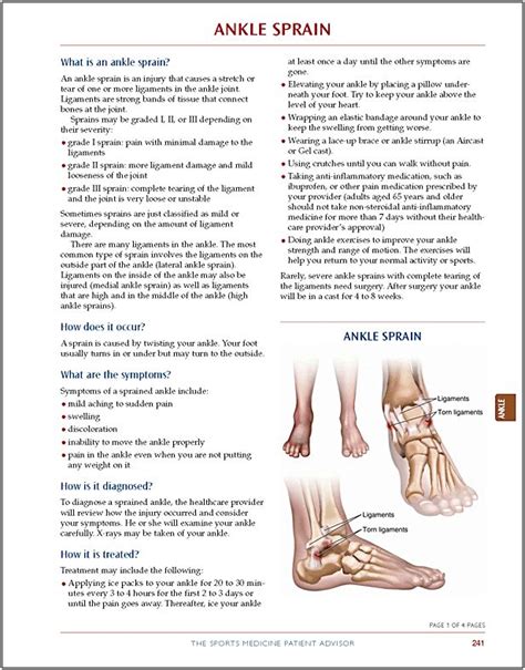 Ankle Sprain Rehab Contents Page 1 Sprained Ankle Sprain Treating A