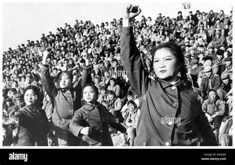 Chinese Red Guards During The Cultural Revolution In China 1966 Stock