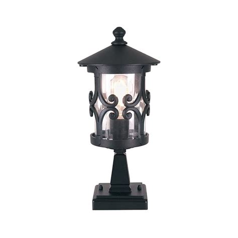 Elstead Lighting Hereford Pedestal Lantern Black