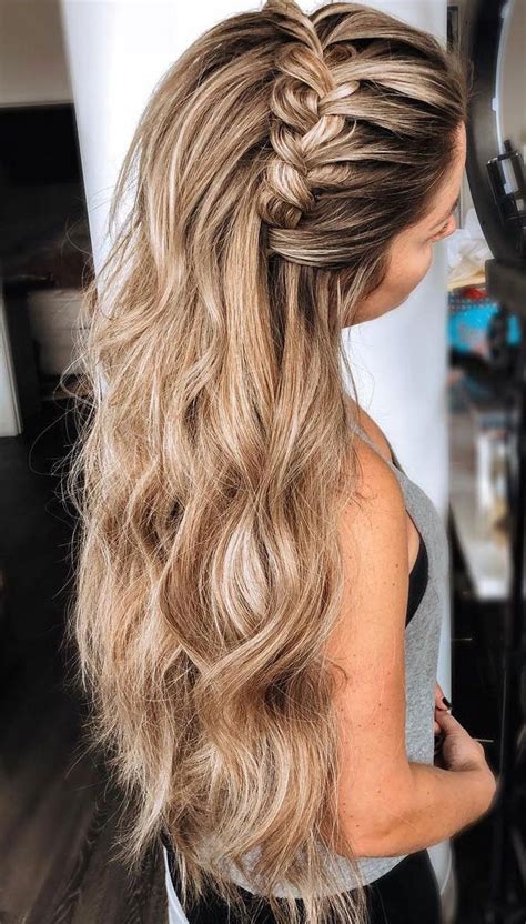 33 Amazing Half Up Half Down Hairstyles For Any Occasion Braid Headband