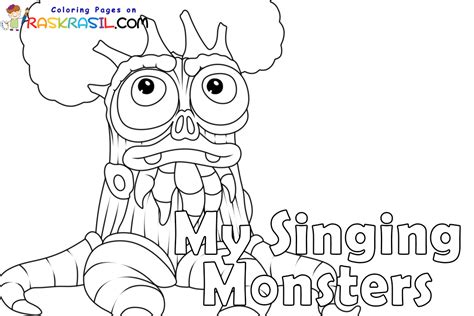 My Singing Monsters Coloring Pages Sketch Coloring Page