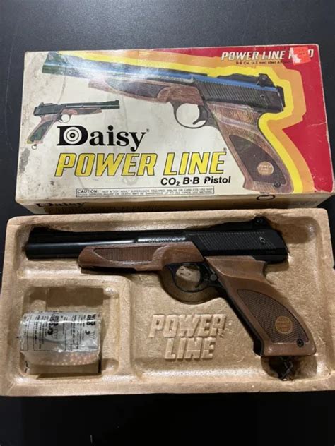 VINTAGE DAISY POWER Line 1200 Co2 BB Gun Pistol W Original Box