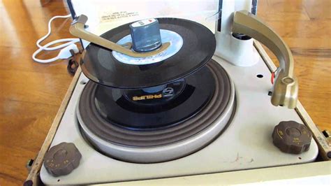 Decca Record Player Playing A Stack Of 45 Rpm Records Youtube