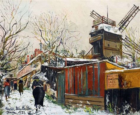 Moulin De La Galette Under The Snow By Maurice Utrillo ️ Utrillo Maurice