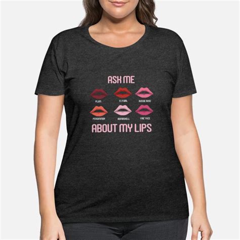 Shop Lipstick Kiss T Shirts Online Spreadshirt
