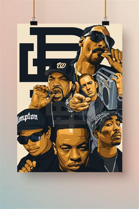 Rap Legends Poster Smoofy