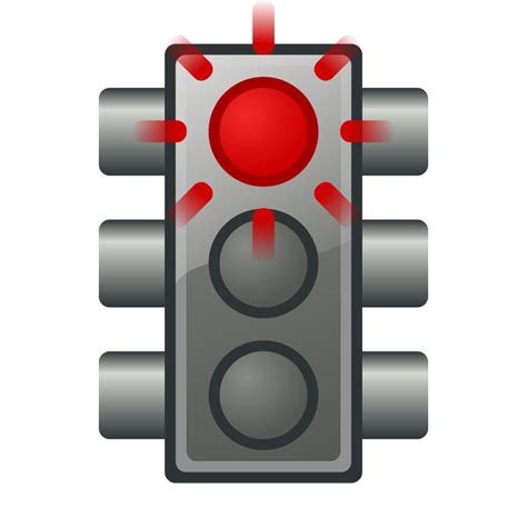 Clipart Flashing Red Traffic Light
