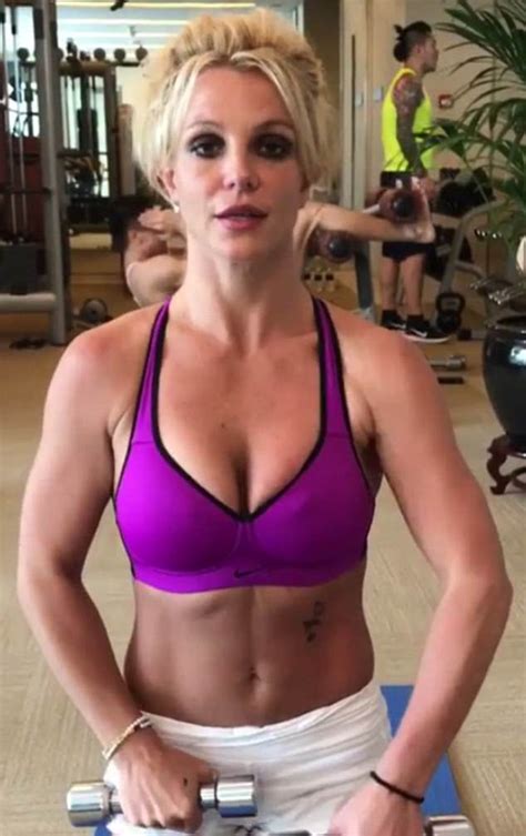 Starrlab Britney Spears Got The Curves As She Shares A Workout Clip On
