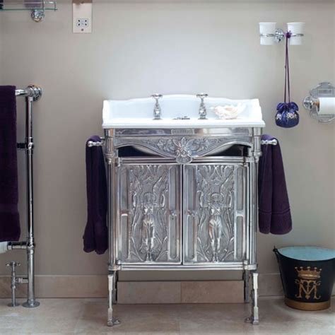 Modern bathroom sinks and vanities. glamorous converted church | Purple hand towels, Bathroom ...