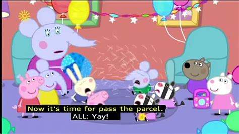 Peppa Pig Series 3 Edmond Elephants Birthday With Subtitles
