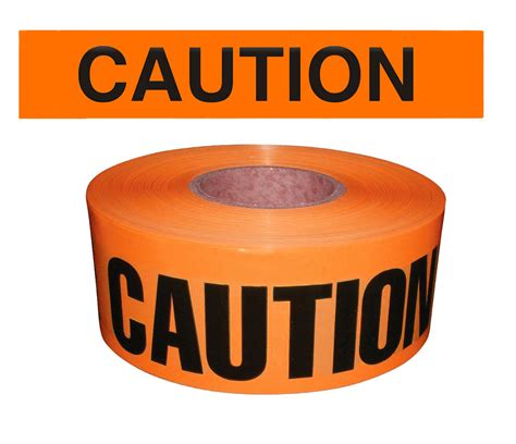 Barricade Tape Caution Orange 3 Mil Live Action Safety