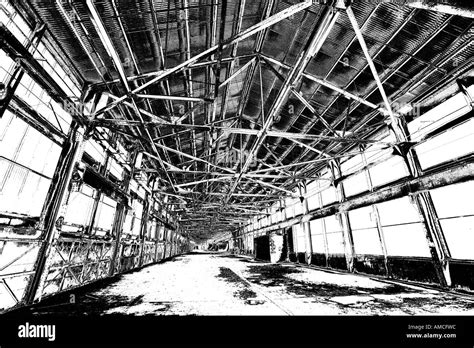 Abandoned Warehouse Graphic Stock Photo Alamy