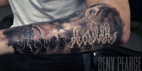11 Mind Bending Chess Game Tattoos Tattoodo Chess Piece Tattoo