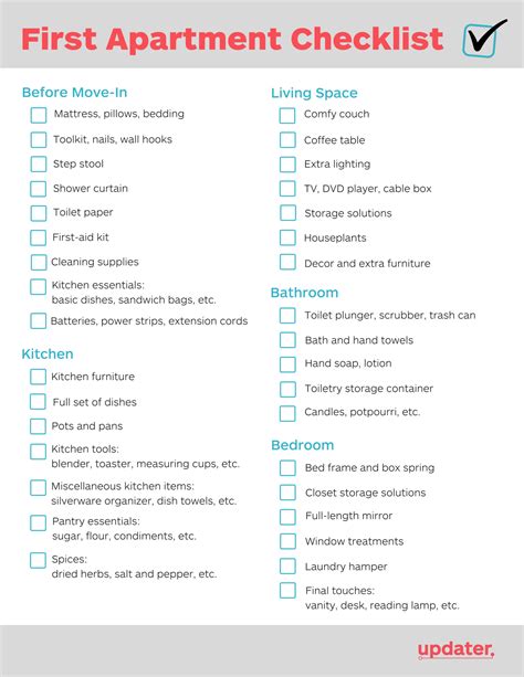 Your First New Apartment Checklist What You Need To Know In