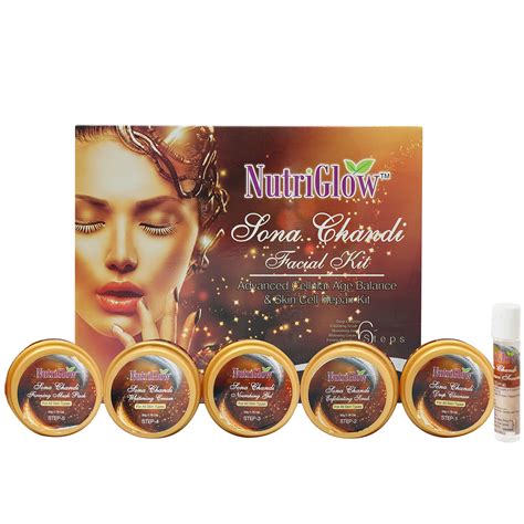 Buy Glow Sona Chandi Facial Kit 6 Pieces Skin Care Set With Deep
