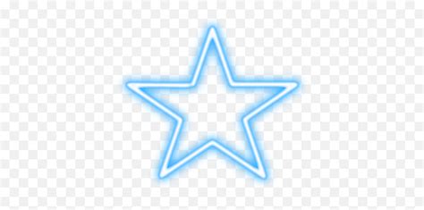 Star Neon Blue Neonstar Freetoedit Sticker By Picsart Transparent