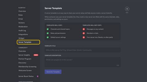 Importing Discord Server Templates Guilded