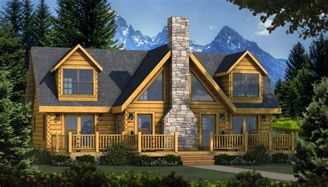 When designing lake house plans it's all about the view. Grand Lake - Plans & Information | Southland Log Homes