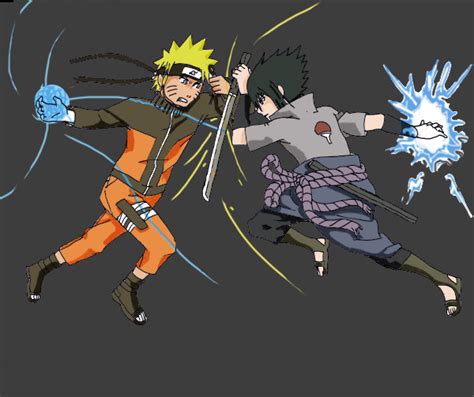 Naruto Vs Sasuke By Akiraraven Fanart Central