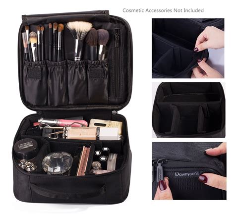 Rownyeon Portable Travel Makeup Bag Professional Makeup
