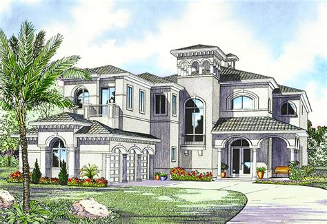 Luxury Mediterranean House Plan 32058aa Architectural Designs