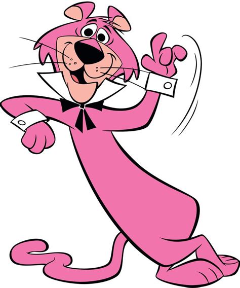 The Pink Panther Cartoon Character Is Dancing With His Arms Out And