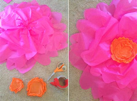 Giant Tissue Paper Flower Tutorial Part 1 At Home With Natalie