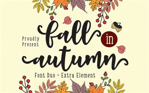 Fall In Autumn Script Font All Free Fonts