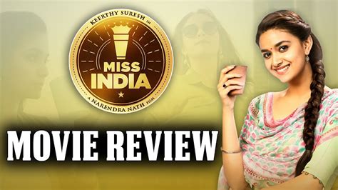 Miss India Movie Review Keerthy Suresh Miss India Movie Review Ortv Youtube