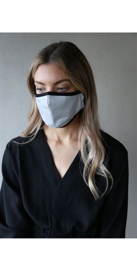 Breathe Organic Cotton Adult Face Mask In Ag02 Grey