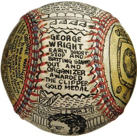 George Sosnak Folk Art Baseball George Wright