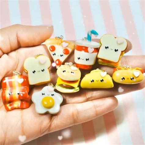 Kawaii Food Charms Video Tutorial Video Clay Crafts Polymer Clay