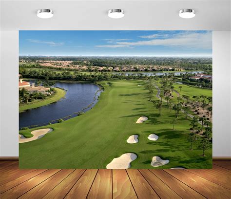 Beleco 6x4ft Fabric Golf Course Backdrop For Photography