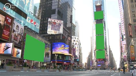 Time Square In New York Time Square New York Green Screen Time