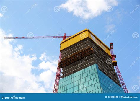 Construction Of A Modern Building Stock Photo Image Of Quick Speed
