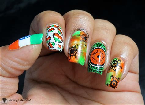Indian Independence Day Nailart Nail Art By Crazypolishes Dimpal