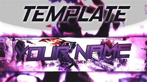 Banner template free printable banner youtube banners minecraft youtube banner youtube banner backgrounds backgrounds free gaming banner. Template Bannière youtube GRATUIT. (GAMING / FPS) - YouTube