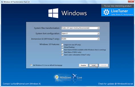 Download now download the offline package: Windows 10 Transformation Pack 7.0 free download ...