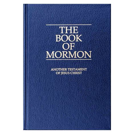 Book Of Mormon Regular Blue Book Of Mormon The Book Of Mormon The