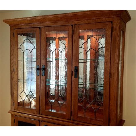 Broyhill Attic Heirlooms Oak China Cabinet Chairish