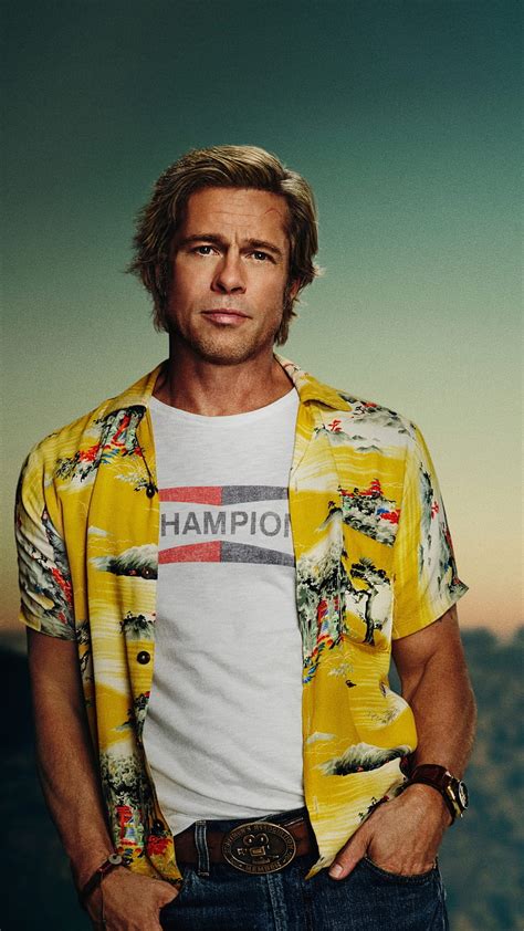 🔥once In Hollywood Actor Brad Pitt Film Hollywood Male Movie 800x1422