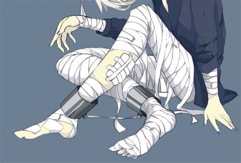 Injured Bandages White Blue Drawing Reference Poses Art Reference
