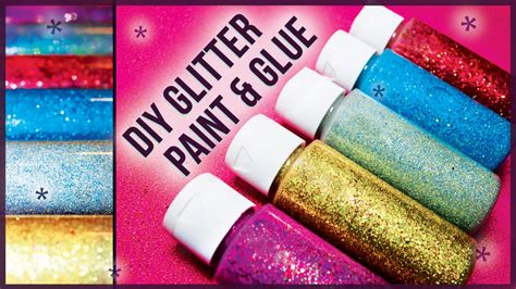 Diy Glitter Glue Paint How To Make Easy Cheap Youtube
