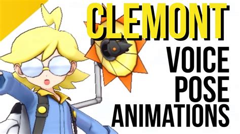 All Clemonts Voice Poses And Animations Pokemon Masters Youtube