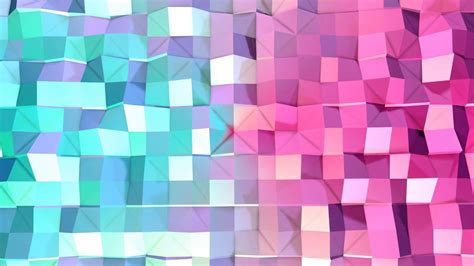 Abstract Simple Blue Pink Low Poly 3d Surface As Cool Backdrop Soft