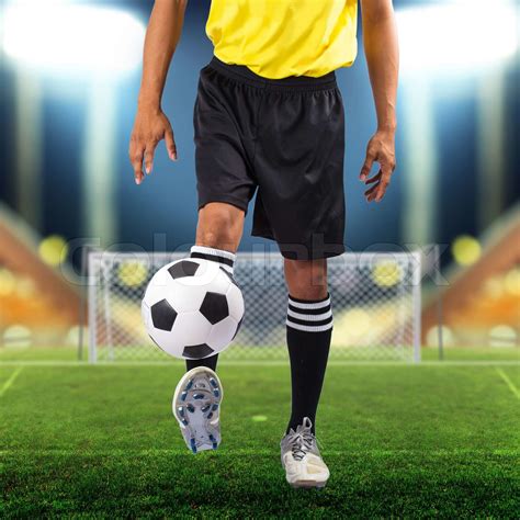 Soccer Player Stock Image Colourbox