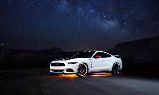 Wallpaper Night Ford Mustang Performance Car Wheel Screenshot