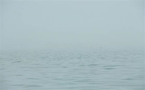 The Sea In The Fog The Line Of The Horizon Dissolving In The Mist